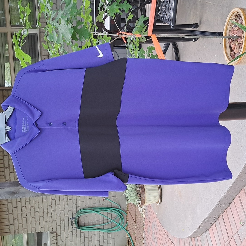 Men's Nike Dri-Fit golf shirt, size XL, purple